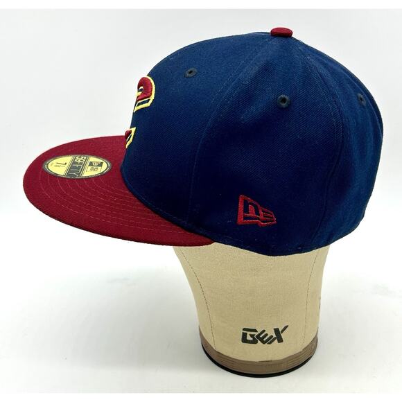 New Era Cleveland Cavaliers Cavs NBA 59Fifty Fitted 2 Tone Hat Cap Sz 7 1/8 NWT - Picture 8 of 12